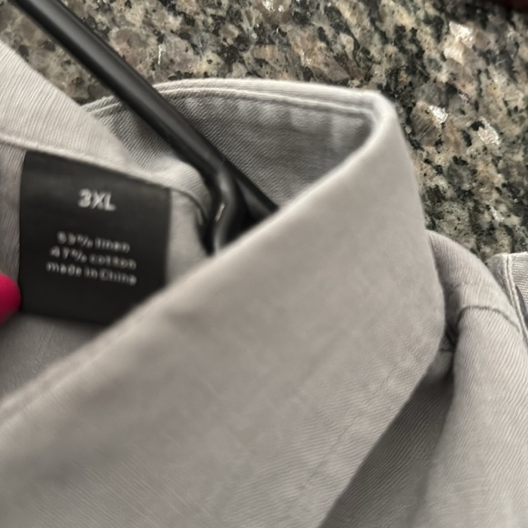 Sean John Gray Men's shirt sleeve button down 3XL - Picture 12 of 12